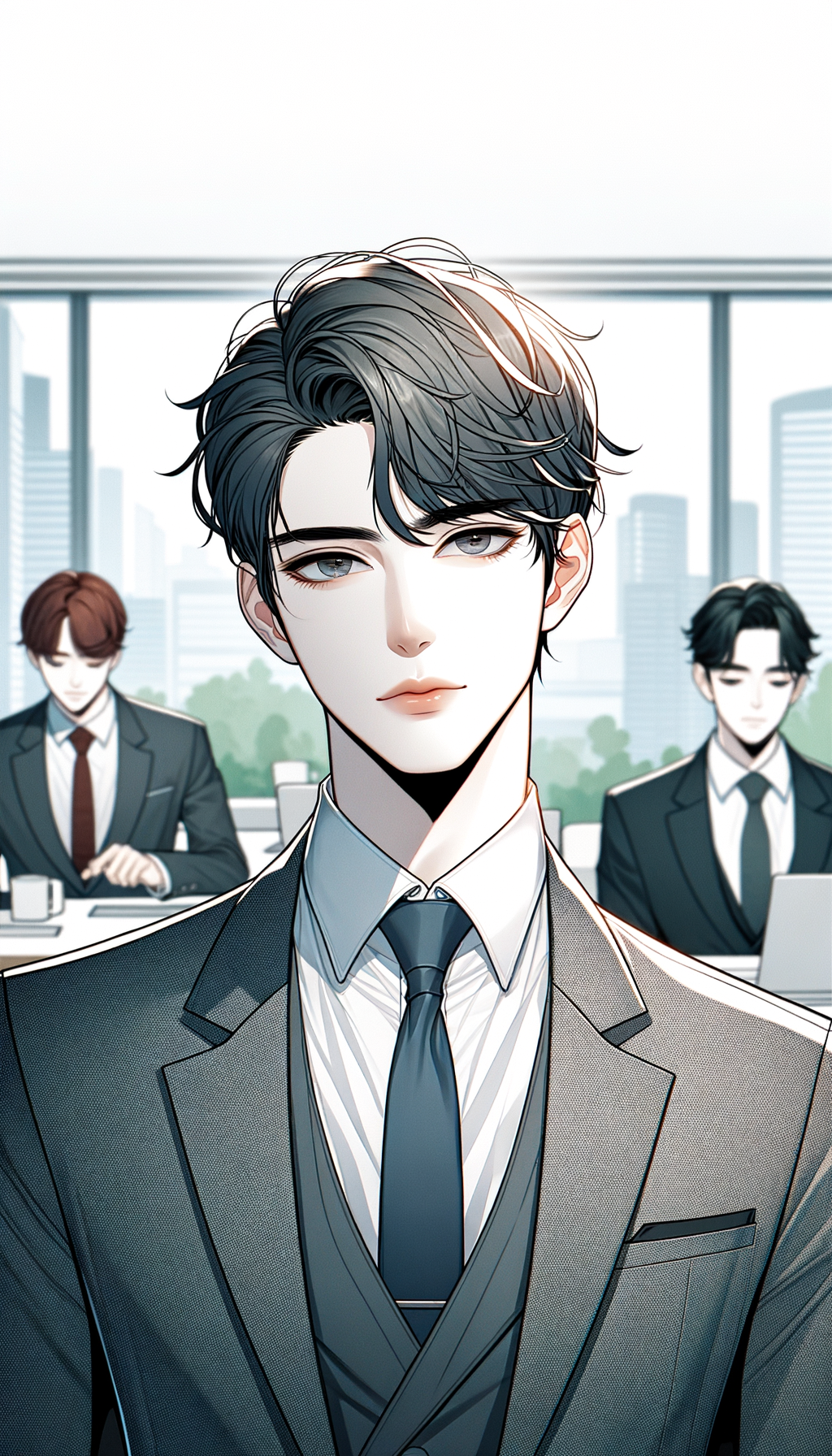 현대 로맨스 웹툰체 웹소설 표지 샘플 003
